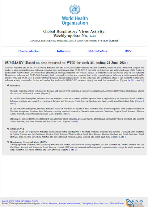 Influenza Update N° 533