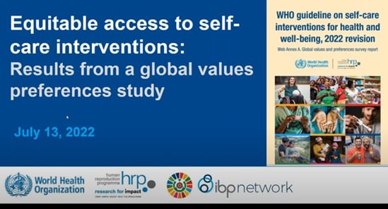 Screenshot of the webinar video